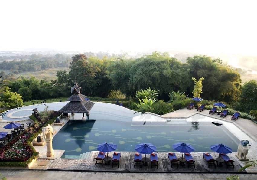 Anantara Golden Triangle Resort Infinity Pool Chiang Rai Hotel Anantara Golden Triangle Resort