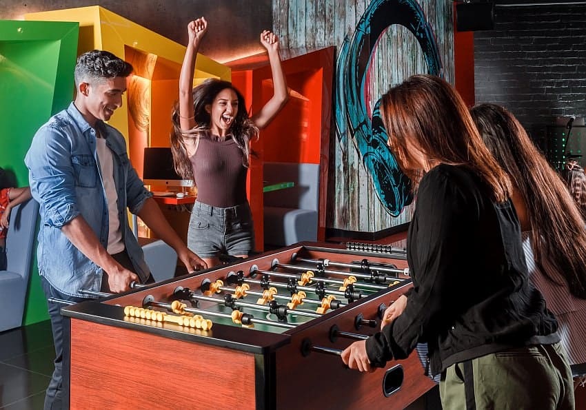 catchfoosballfeveratthezone Teenclub The Zone