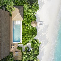 Beach Villa mit Pool - Waldorf Astoria Maldives Ithaafushi
