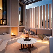 Cliff Villa Au&szlig;enbereich - One&Only Kea Island