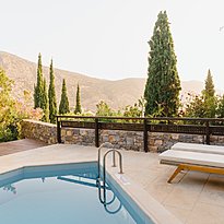 Deluxe Bungalow Sea View Private Heated Pool - Phaea Blue