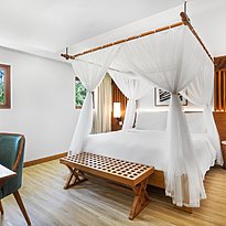 Deluxe Ocean View Suite Schlafzimmer - Kempinski Seychelles Resort Baie Lazare