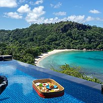 Floating Breakfast - Anantara Maia Seychelles Villas