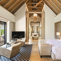 Grand Beach Villa mit Pool Schlafzimmer - Waldorf Astoria Maldives Ithaafushi