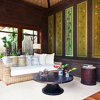 1 BR Pool Villa Wohnzimmer - Mandapa, A Ritz-Carlton Reserve