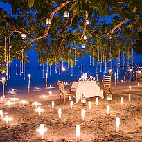 Privates Dinner am Strand - The Sarojin