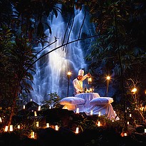 Privates Dinner am Wasserfall - The Sarojin