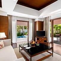 Wohnzimmer Deluxe Pool Villa - Santiburi Koh Samui