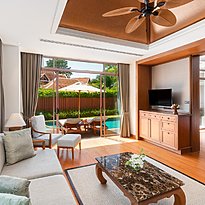 Wohnzimmer Grand Deluxe Pool Villa - Santiburi Koh Samui