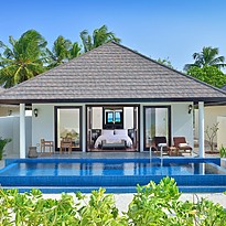 Sunset Beach Villa mit Pool - Atmosphere Kanifushi