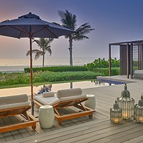 Terrasse der Beachfront Pool Villa - The Oberoi