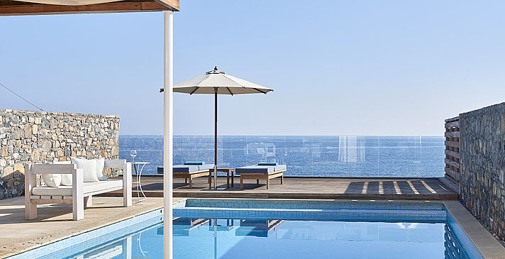 Club Suite 1 Bedroom Private Pool Seafront - St. Nicolas Bay Resort Hotel & Villas