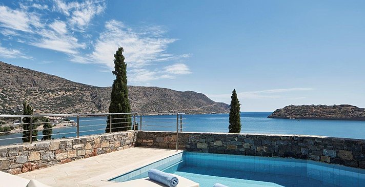 Deluxe Bungalow Sea View Private Heated Pool - Phaea Blue