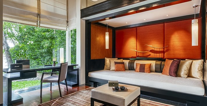 Double Pool Villa Wohnzimmer - Banyan Tree Phuket