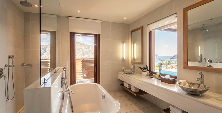 Island Suite Sea View Private Heated Pool - Phaea Blue
