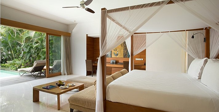 1 BR Royal Courtyard Villa Schlafzimmer - The Samaya Seminyak 