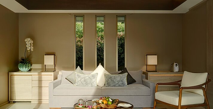 Wohnzimmer Grand Reserve Pool Villa - Santiburi Koh Samui